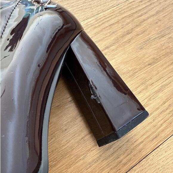 Zemeta - Glossy Choco Long Boots in Dark Brown - Picture 2 of 8